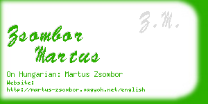 zsombor martus business card